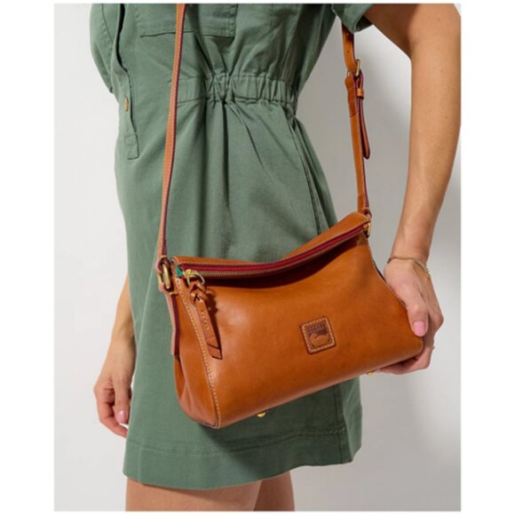 NWOT Dooney and Bourke Laurel Ginger Florentine Crossbody Bag - Picture 2 of 16